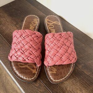 Sam Edelman Griffin Woven Sandals - Rose color